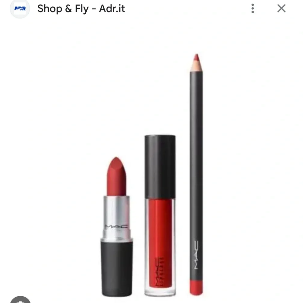New ! MAC Pout Full of Posies Lip Kit in red